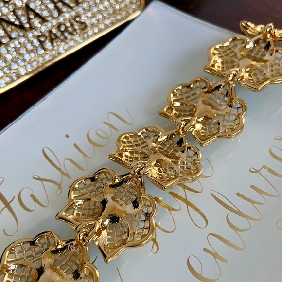 Vintage NWT! Nina Ricci Bracelet with Jewel Tone Crystals - Picture 7 of 7